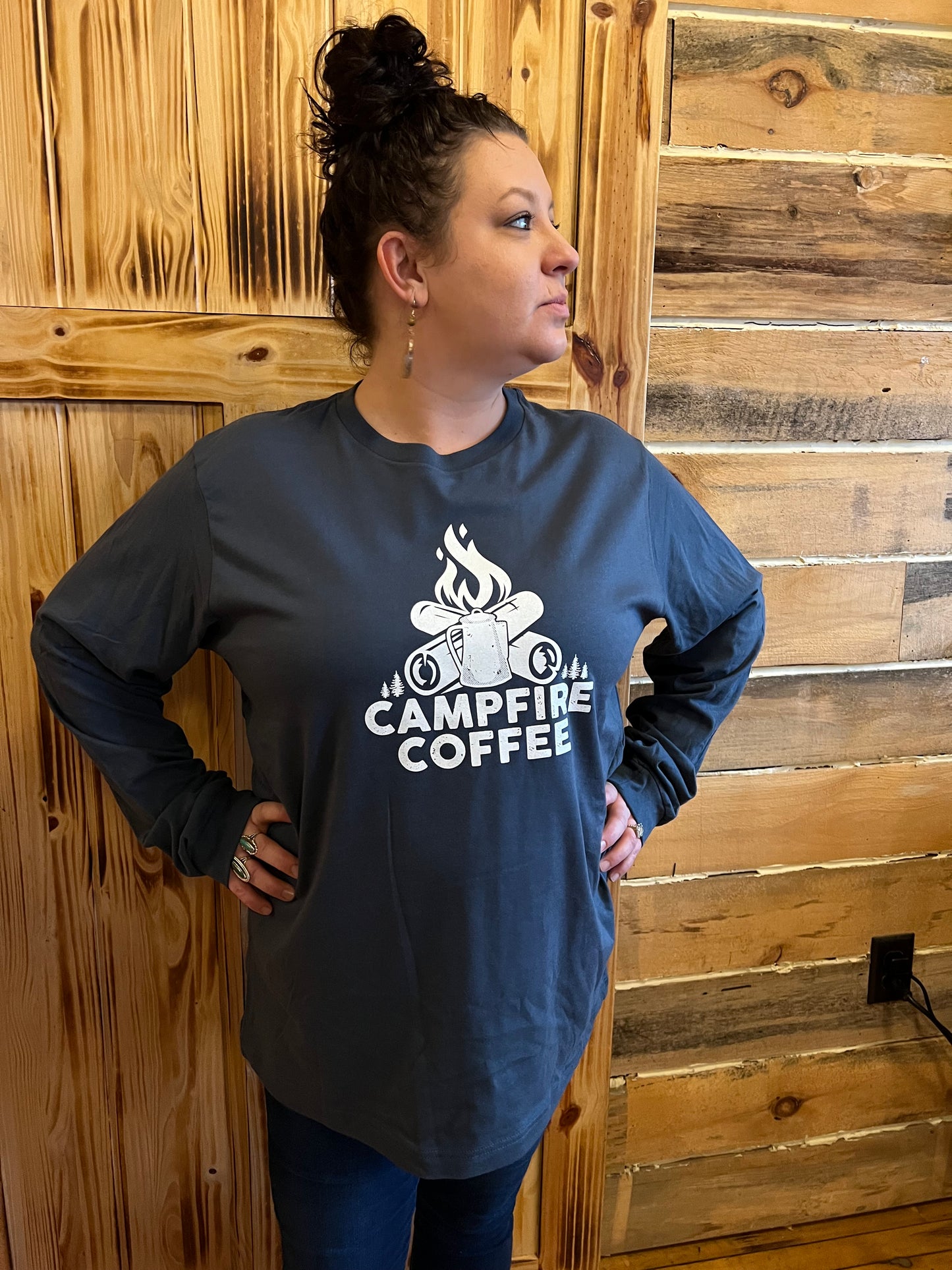 Campfire Coffee Long Sleeve T-Shirt