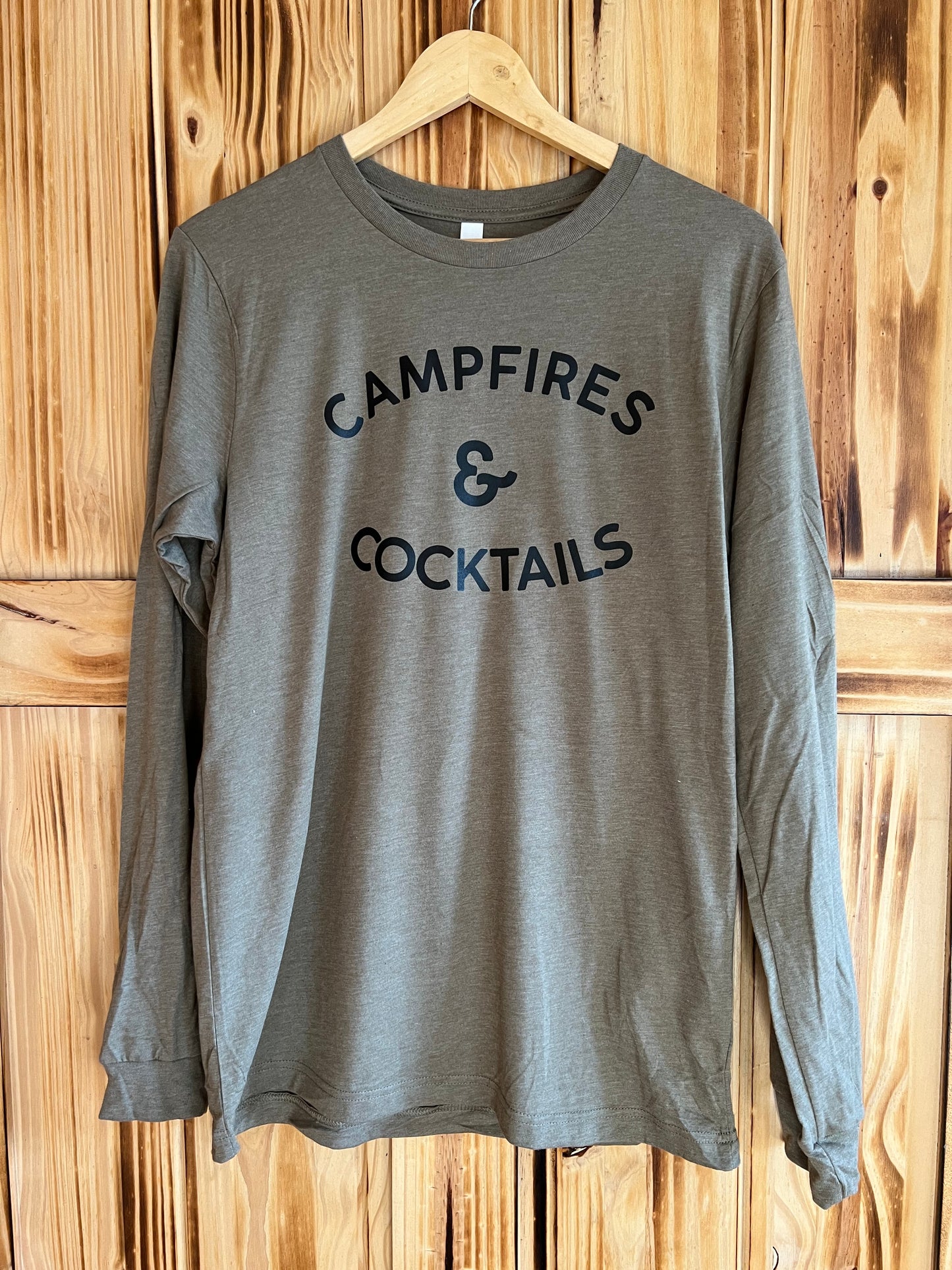 Campfire and Cocktails Long Sleeve T-Shirt